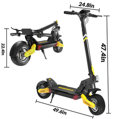TOOINS X2 3000W Dual Motor Electric Scooter - Hydraulic Brakes & Suspension
