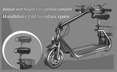 TOOINS M2 Electric Scooter with Seat