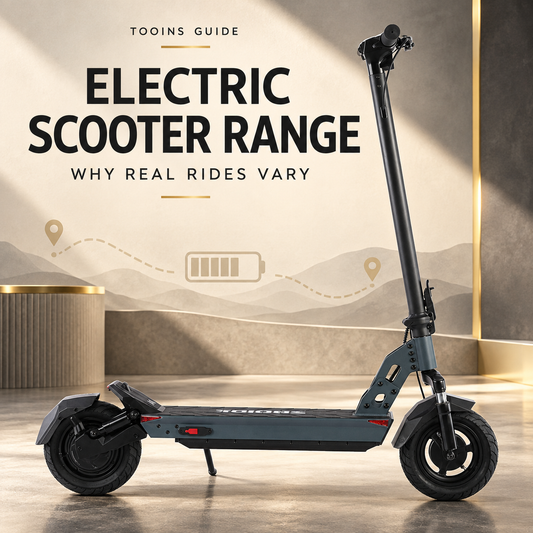 TOOINS Guide cover: Electric Scooter Range Explained: Why Real Rides Vary