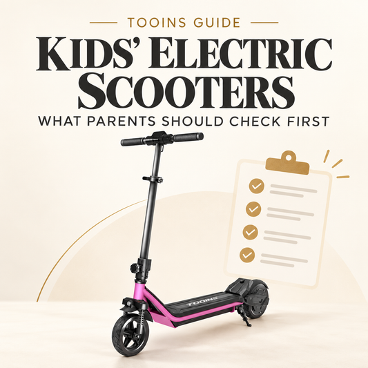 TOOINS Guide cover: Kids’ Electric Scooters: What Parents Should Check First
